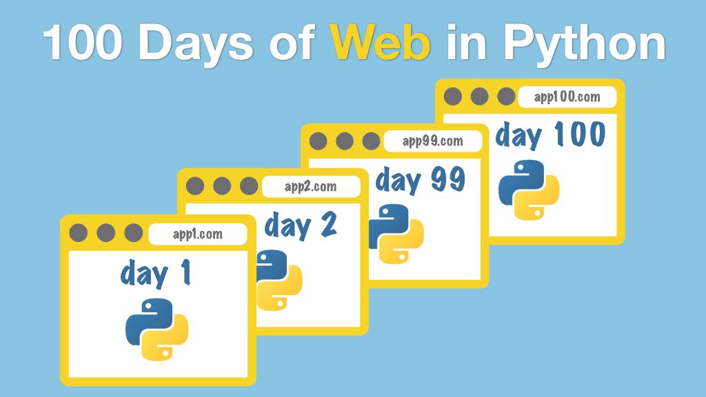 #100DaysOfCode: Learn Python with 100 Days of Exercises