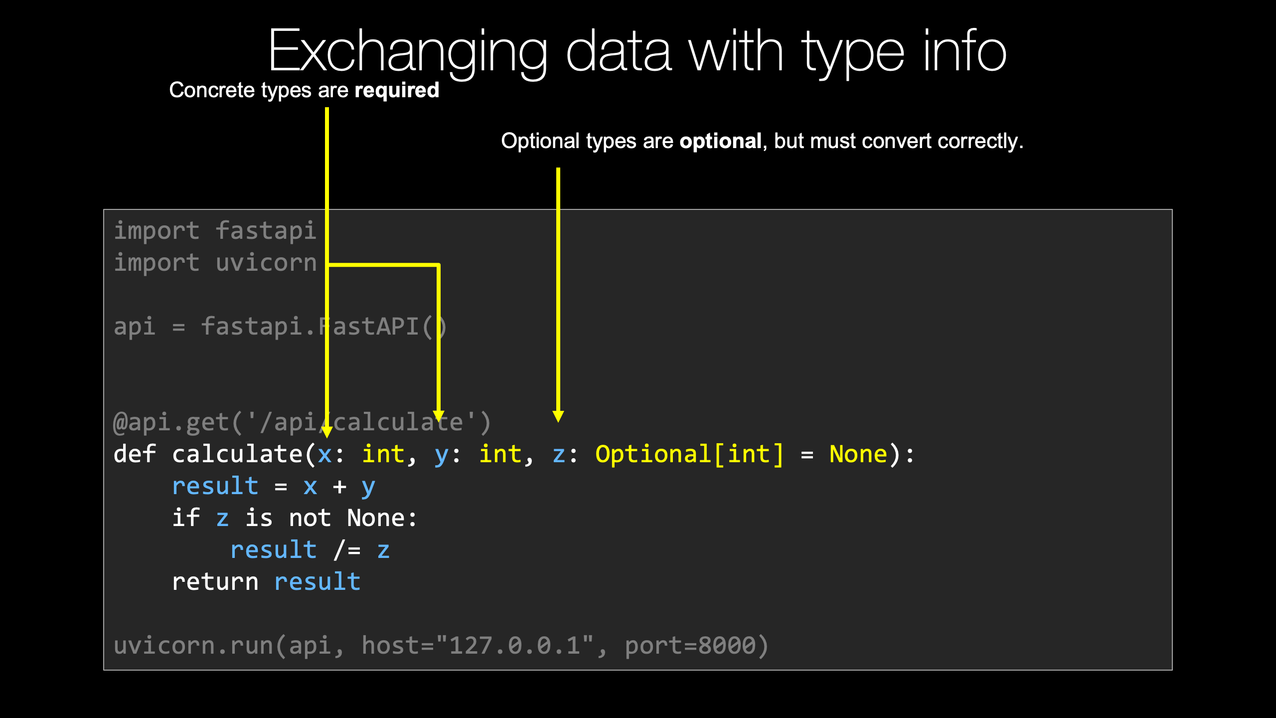 Example: Concepts backed by concise visuals